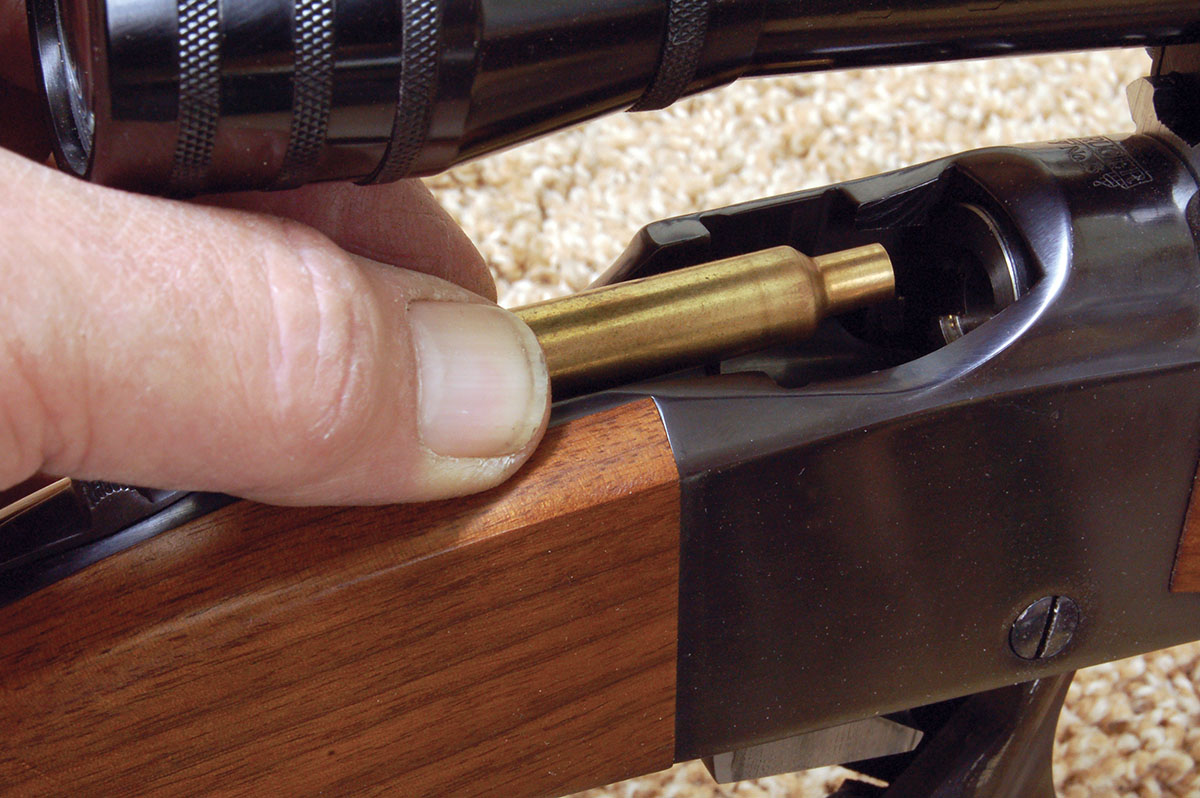 Final fireforming resulted in perfectly shaped brass.